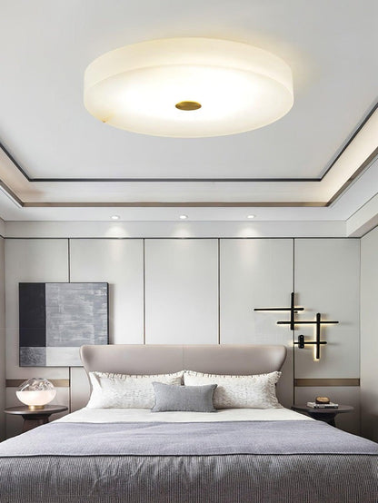 Alabaster Marble LED Flush Mount Ceiling Light