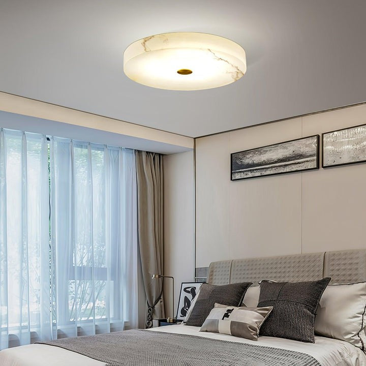 Alabaster Marble LED Flush Mount Ceiling Light