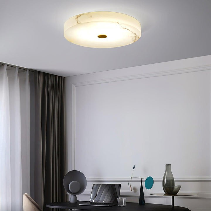 Alabaster Marble LED Flush Mount Ceiling Light