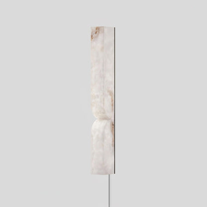 Alabaster Stone LED Plug-In Wall Sconce