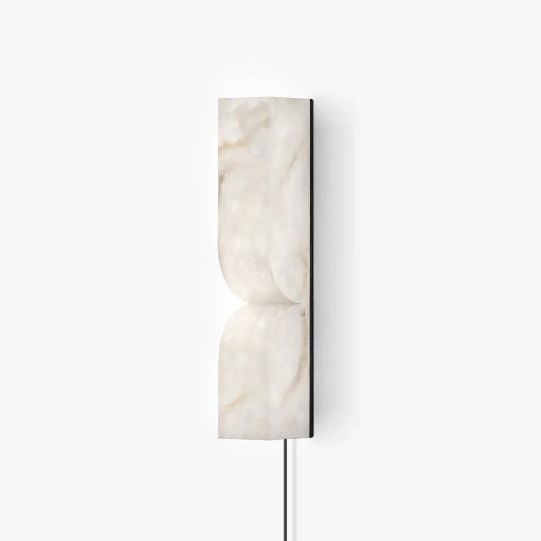 Alabaster Stone LED Plug-In Wall Sconce