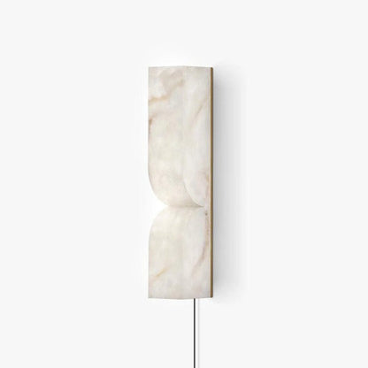 Alabaster Stone LED Plug-In Wall Sconce