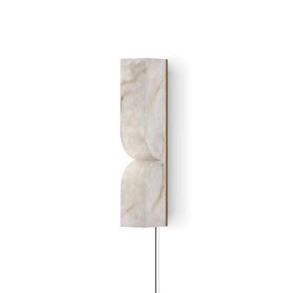 Alabaster Stone LED Plug-In Wall Sconce