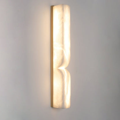 Alabaster Stone LED Plug-In Wall Sconce