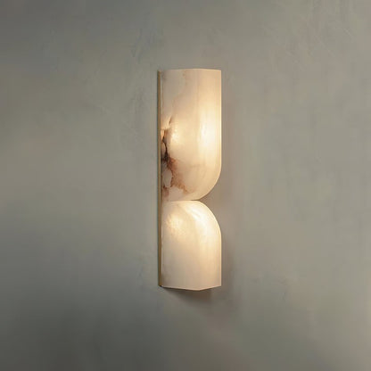 Alabaster Stone LED Plug-In Wall Sconce
