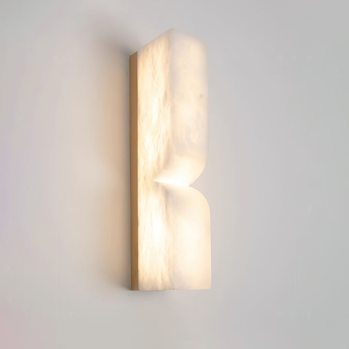 Alabaster Stone LED Plug-In Wall Sconce