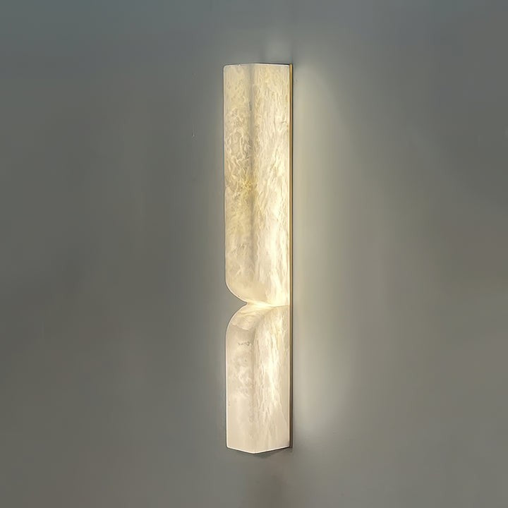 Alabaster Stone LED Plug-In Wall Sconce