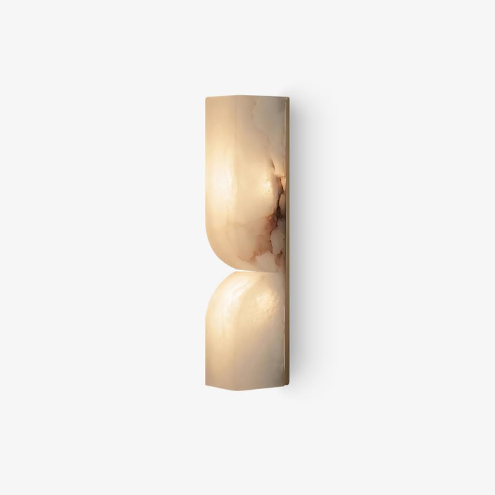 Alabaster Stone LED Plug-In Wall Sconce