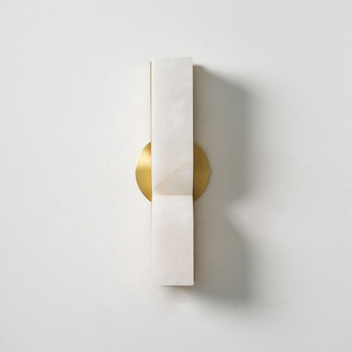 Alabaster Stone LED Plug-In Wall Sconce