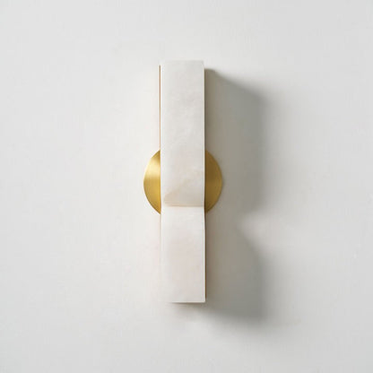 Alabaster Stone LED Plug-In Wall Sconce