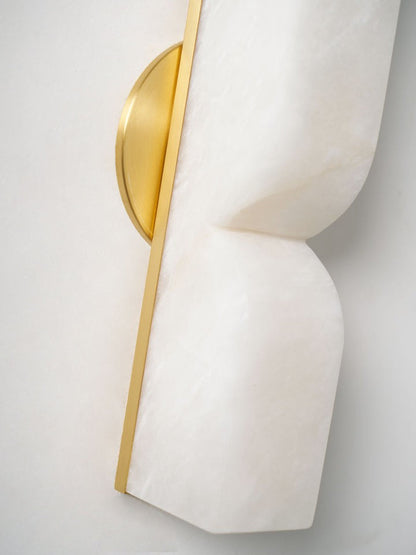 Alabaster Stone LED Plug-In Wall Sconce