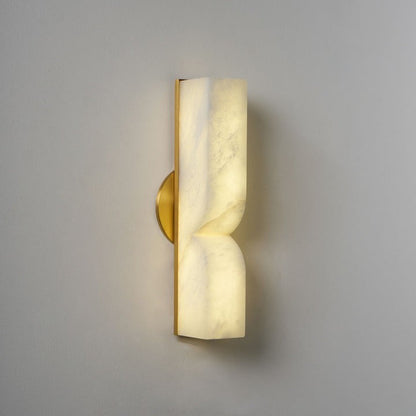 Alabaster Stone LED Plug-In Wall Sconce