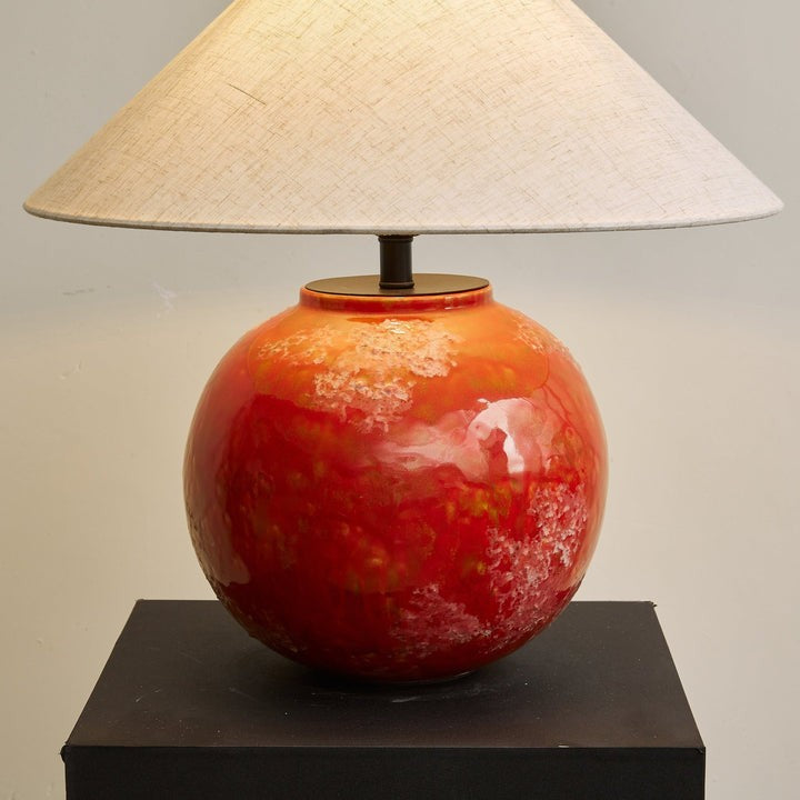 Ambient Ceramic Table Lamp with Fabric Shade