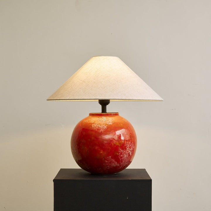 Ambient Ceramic Table Lamp with Fabric Shade