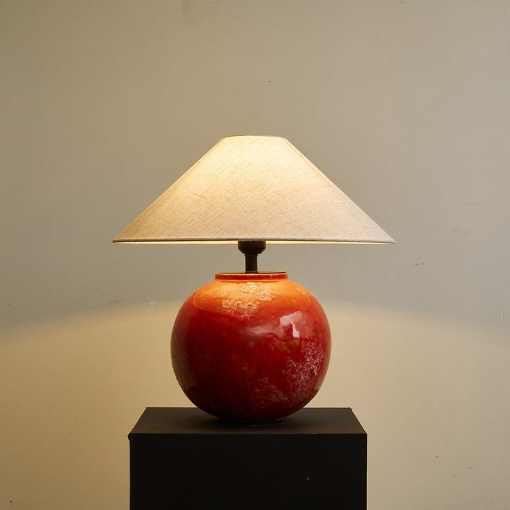 Ambient Ceramic Table Lamp with Fabric Shade