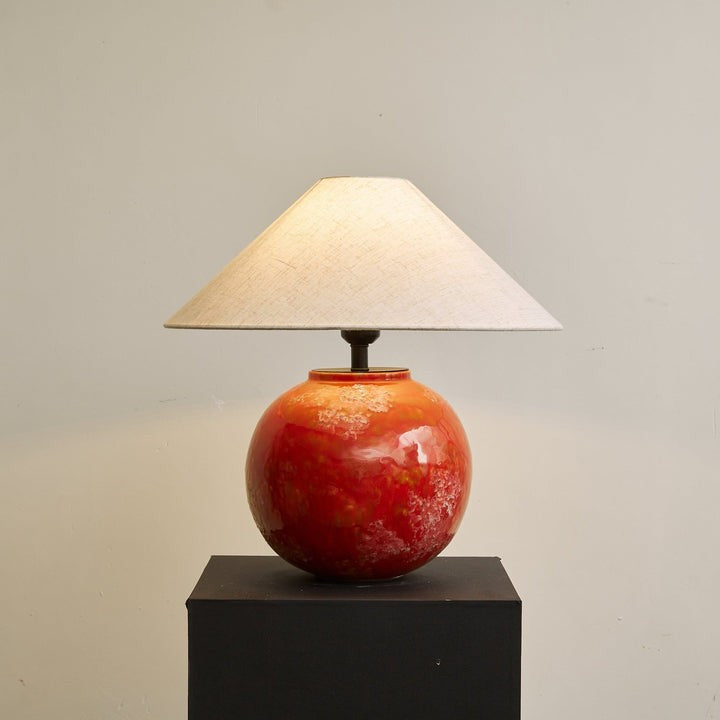 Ambient Ceramic Table Lamp with Fabric Shade