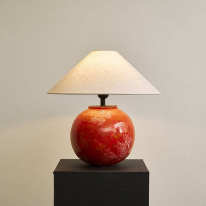 Ambient Ceramic Table Lamp with Fabric Shade