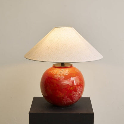 Ambient Ceramic Table Lamp with Fabric Shade