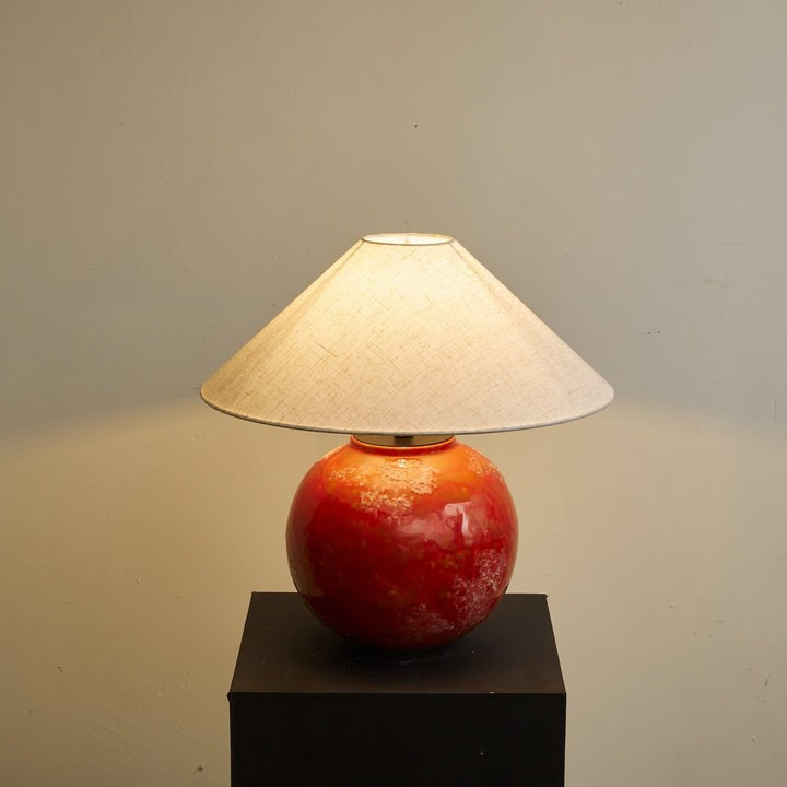 Ambient Ceramic Table Lamp with Fabric Shade