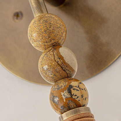Ancient Persepolis Marble & Brass Wall Sconce