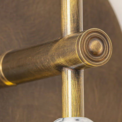 Ancient Persepolis Marble & Brass Wall Sconce