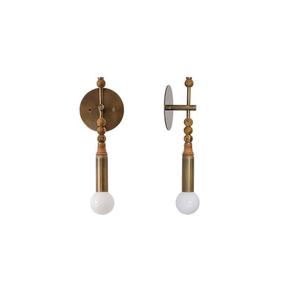 Ancient Persepolis Marble & Brass Wall Sconce