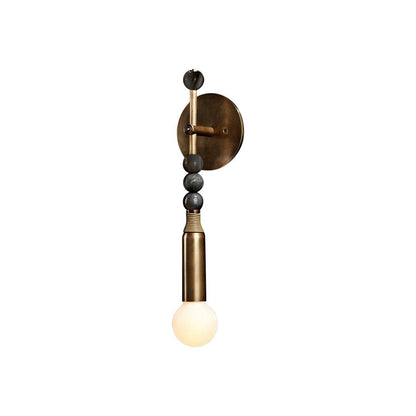 Ancient Persepolis Marble & Brass Wall Sconce