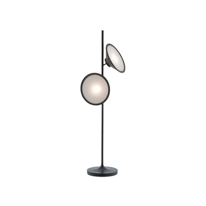 Antique Black Frosted Glass Floor Lamp