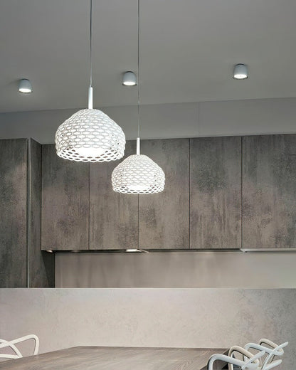 Armadillo-Inspired Metal Pendant Light