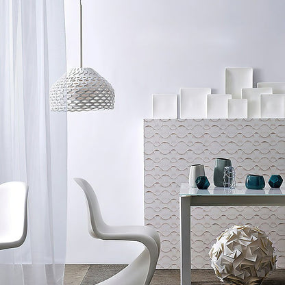 Armadillo-Inspired Metal Pendant Light