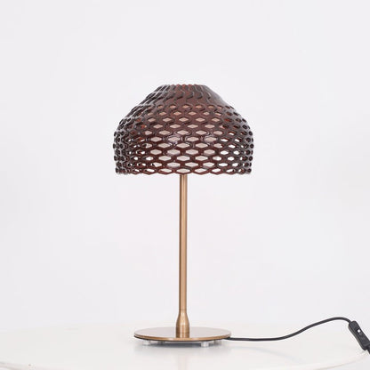 Armadillo-Inspired Metal Table Lamp with Soft Diffused Light