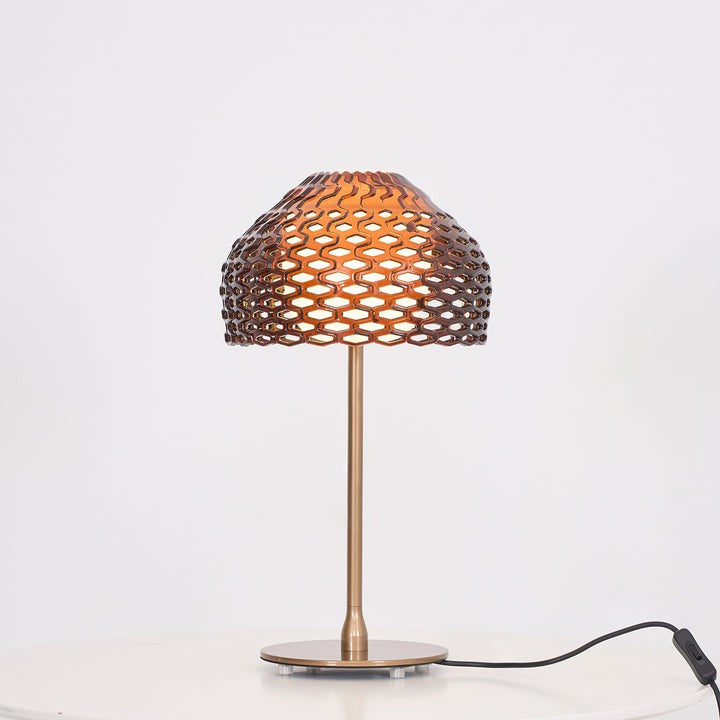Armadillo-Inspired Metal Table Lamp with Soft Diffused Light