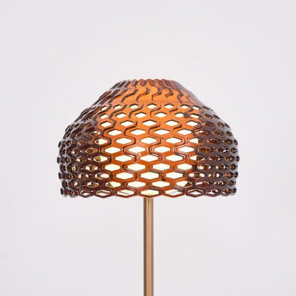 Armadillo-Inspired Metal Table Lamp with Soft Diffused Light