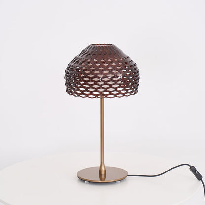 Armadillo-Inspired Metal Table Lamp with Soft Diffused Light