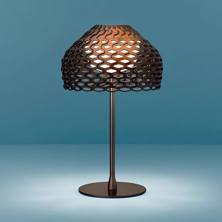 Armadillo-Inspired Metal Table Lamp with Soft Diffused Light