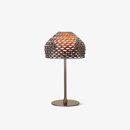 Armadillo-Inspired Metal Table Lamp with Soft Diffused Light