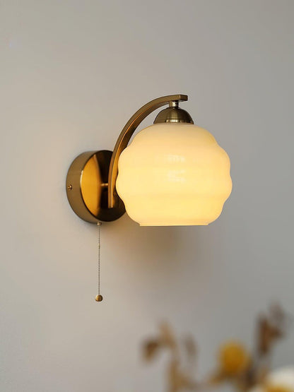 Art Deco Glass Shade Wall Sconce
