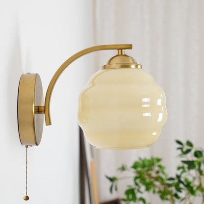Art Deco Glass Shade Wall Sconce