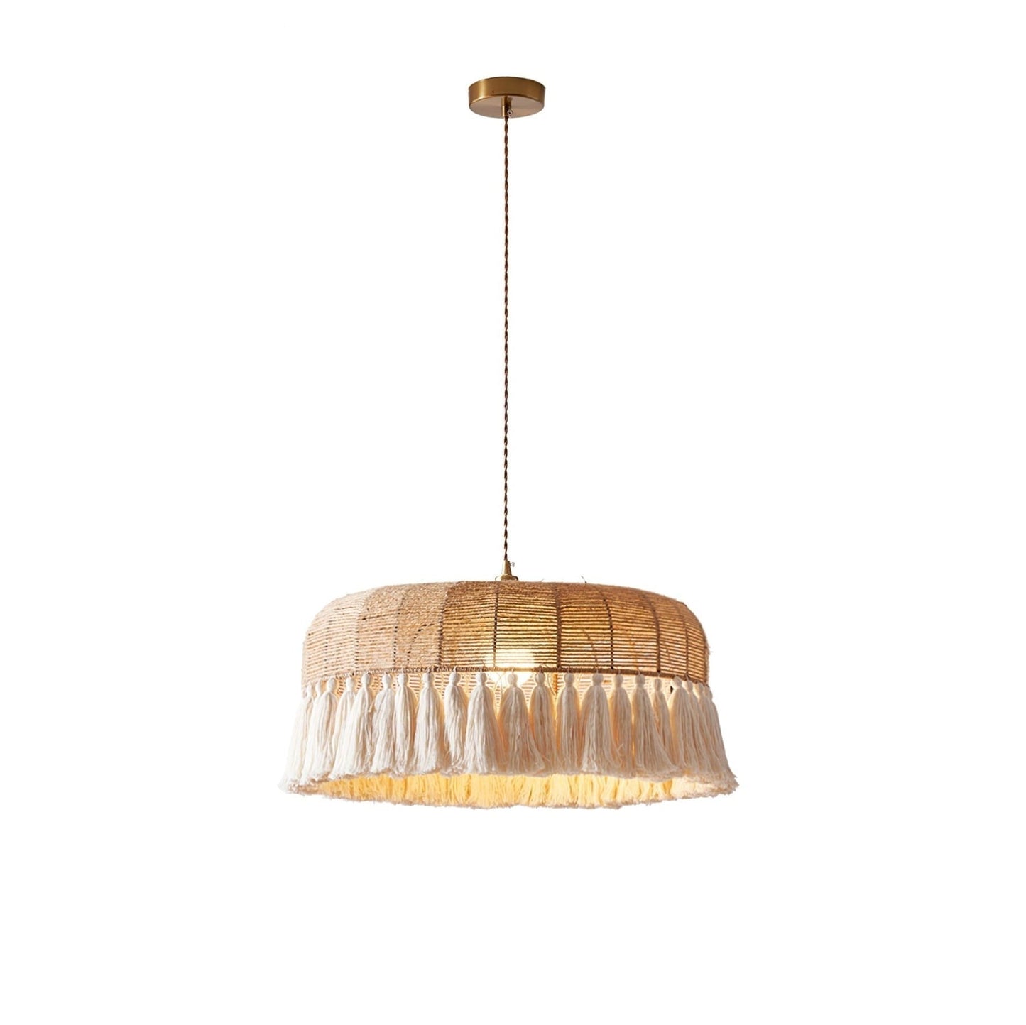 Artisanal Jute Rope Pendant Lamp