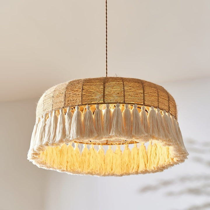 Artisanal Jute Rope Pendant Lamp