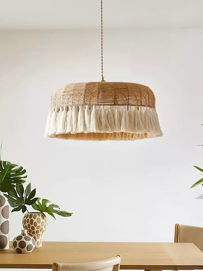 Artisanal Jute Rope Pendant Lamp