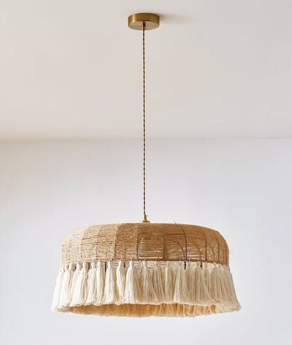 Artisanal Jute Rope Pendant Lamp