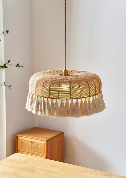 Artisanal Jute Rope Pendant Lamp