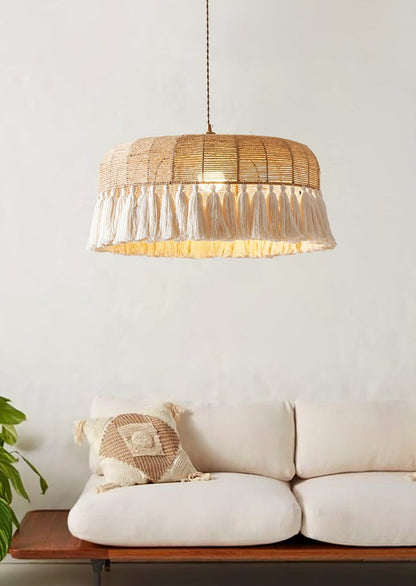 Artisanal Jute Rope Pendant Lamp