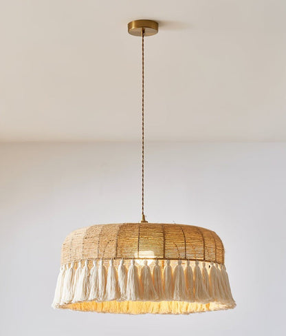 Artisanal Jute Rope Pendant Lamp