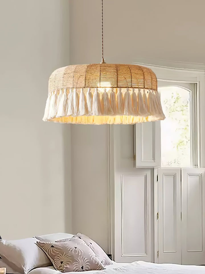 Artisanal Jute Rope Pendant Lamp