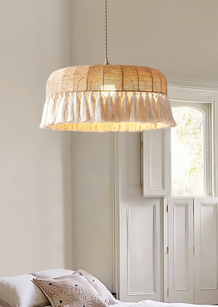 Artisanal Jute Rope Pendant Lamp