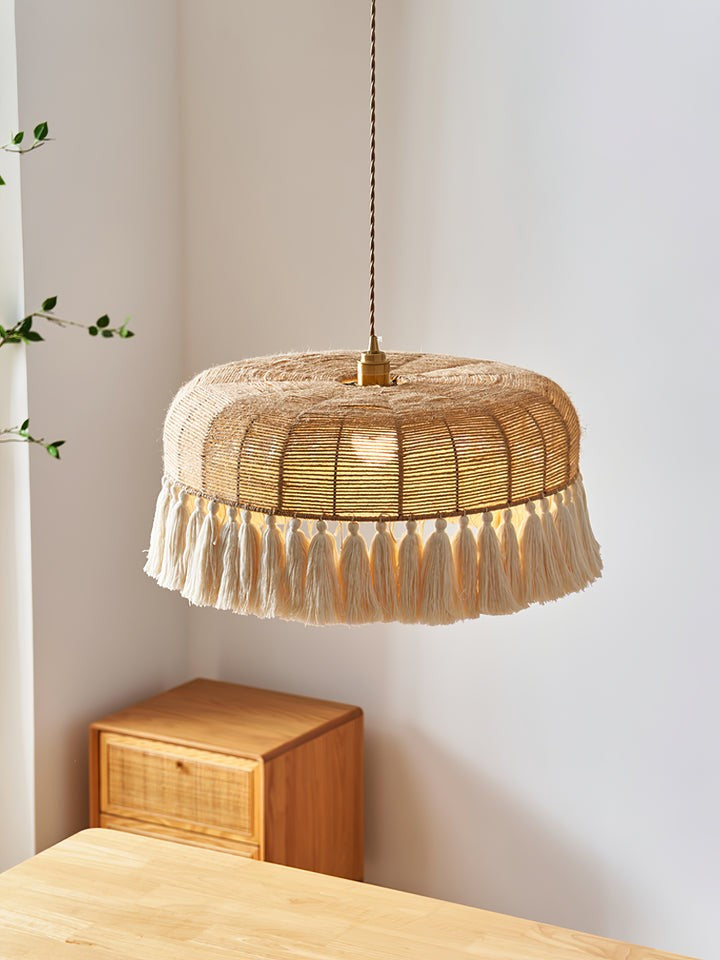 Artisanal Jute Rope Pendant Lamp