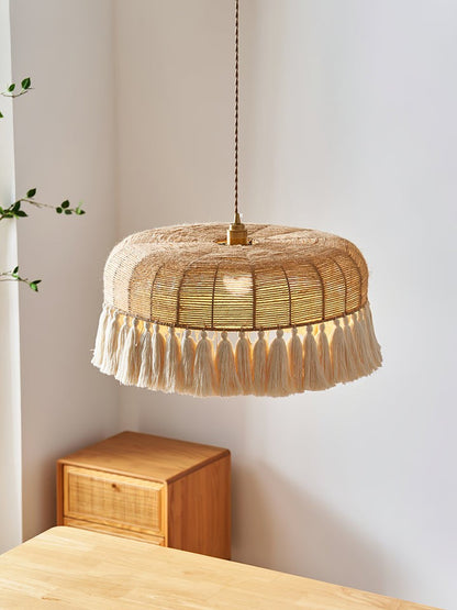 Artisanal Jute Rope Pendant Lamp