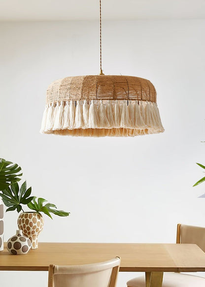 Artisanal Jute Rope Pendant Lamp